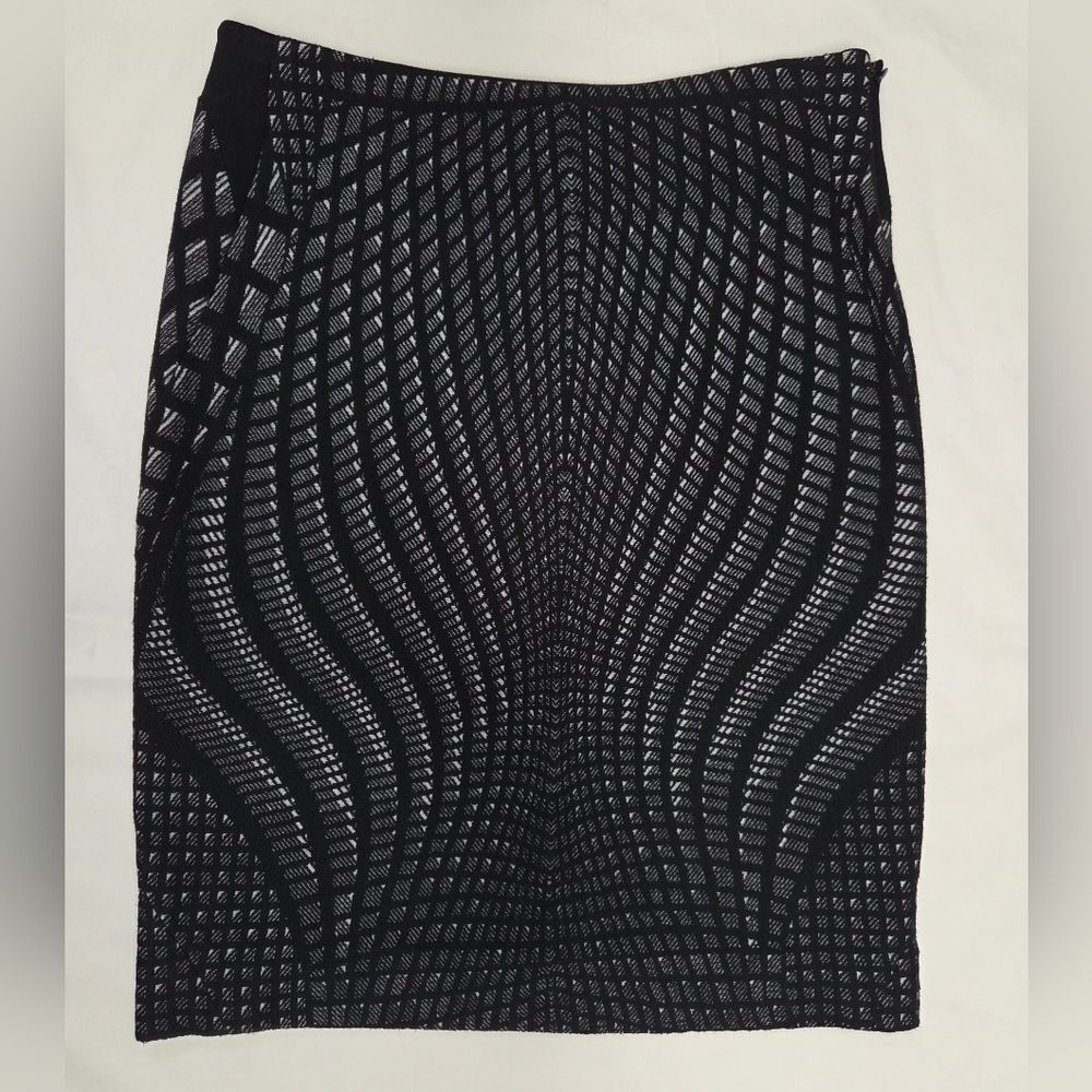 Diane Von Furstenberg Mae Wool Blend Pencil Skirt 8